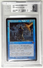 V1666: 2023: Force of Will: Foil: 284: Dominaria Remastered: Beckett: 9: MINT: 016351803